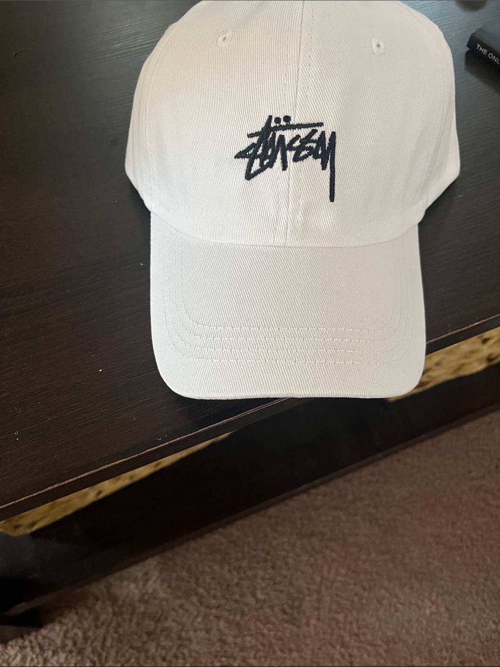 White Logo Baseball Cap